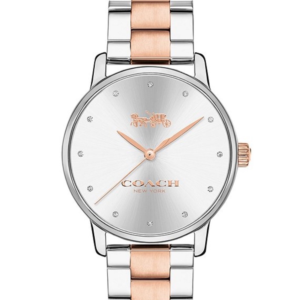 COPY - Coach Grand Two Tone Watch Rose Gold